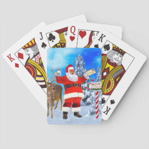Jeu De Cartes Cartes d'invitation à la fête de Noël