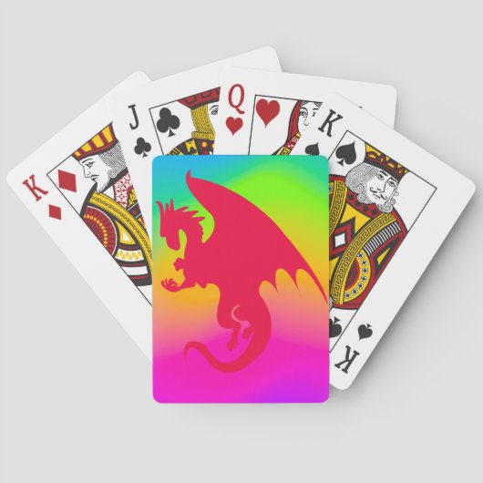 Jeu De Cartes cartes dragon volantes (dos)
