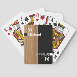 Jeu De Cartes Cartes en bois et noir