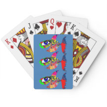 Cartes heureuses de poissons