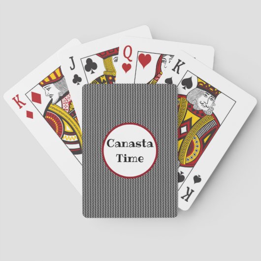 Jeu De Cartes Cartes horaires Canasta (dos)