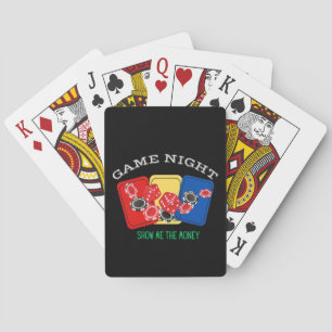 Jeu De Cartes Cartes Jeu Nuit Montrez-moi l'argent Graphique