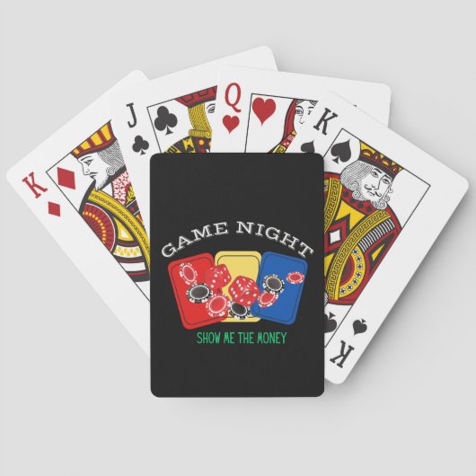 Jeu De Cartes Cartes Jeu Nuit Montrez-moi l'argent Graphique (dos)