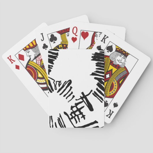 Jeu De Cartes Cartes noires et blanches (dos)
