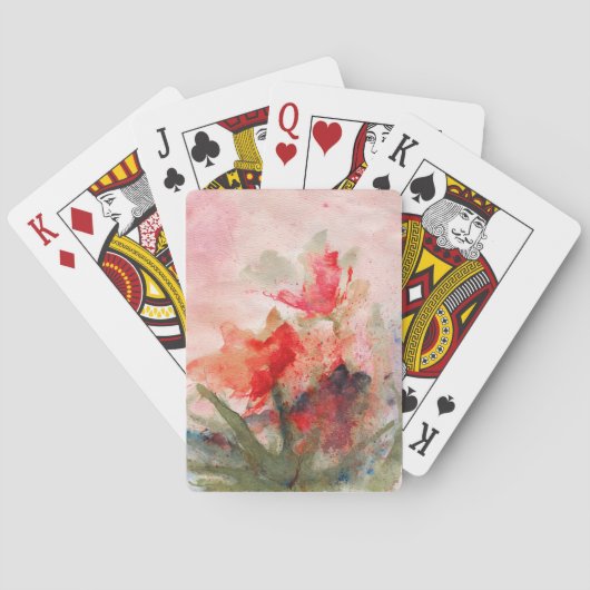 Jeu De Cartes cartes papillons roses (dos)