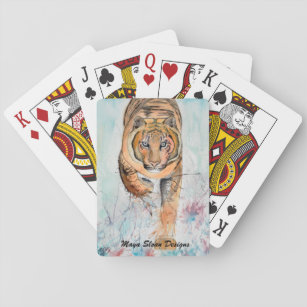Jeu De Cartes Cartes personnalisées avec l'art original du tigre