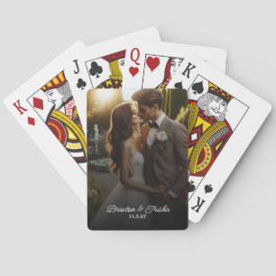 Jeu De Cartes Cartes personnalisées de jeu photo mariage