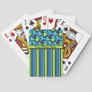Jeu De Cartes Cartes personnalisées, Lunes bleues et bandes