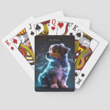 Cartes personnalisées Vibrant Adorable Puppy Deck