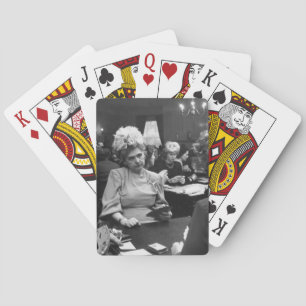 Jeu De Cartes Cartes photo vintage de la dame riche grincheuse