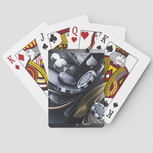 JEU DE CARTES CARTES POKER ABSTRAC (dos)