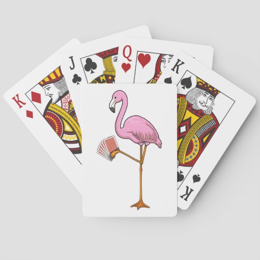 Jeu De Cartes Cartes Poker Flamant rose (dos)