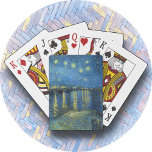 Jeu De Cartes CARTES POKER "Nuit étoilée sur le Rhône -van Gogh<br><div class="desc">Une image de "Starry Night Over the Rhone" de Vincent van Gogh est présentée sur ces Playing Cards. L'image couvre les deux côtés de la fourre-tout. ► Les images ne peuvent pas être supprimées ou remplacées, mais vous pouvez les glisser à gauche ou à droite pour atteindre votre apparence préférée....</div>