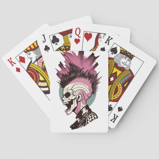 Jeu De Cartes Cartes Punk Rock (dos)