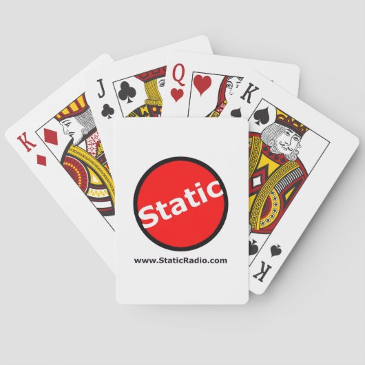 Jeu De Cartes Cartes radio statiques (dos)