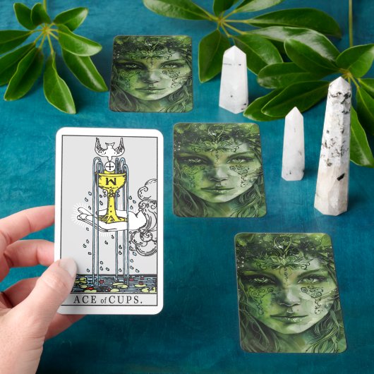 Jeu De Cartes Cartes Tarot Sorcière Verte (Insitu)