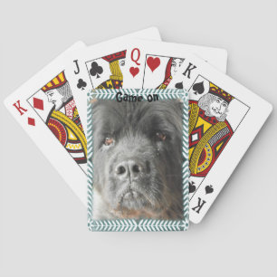 Jeu De Cartes Carton de cartes de chien de Terre-Neuve