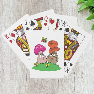 Jeu De Cartes Cartoon Champignons Jouer Aux Cartes
