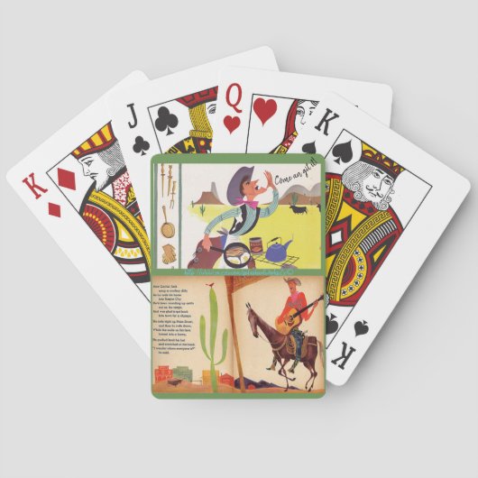 Jeu De Cartes "Cartoon Cowboys" (dos)