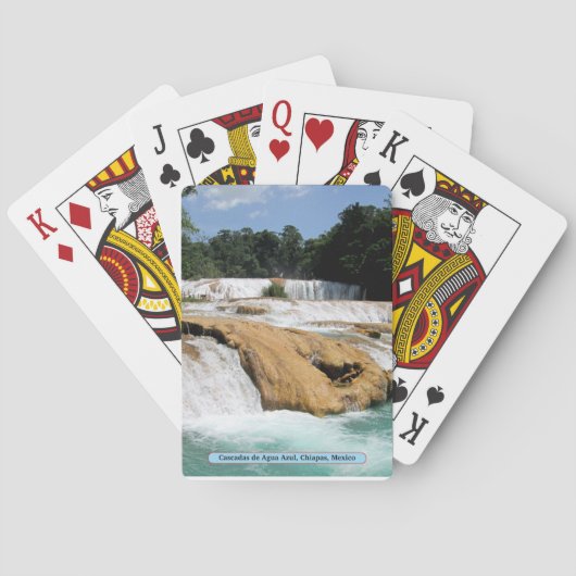 Jeu De Cartes Cascadas de Agua Azul, Chiapas, Mexique (dos)