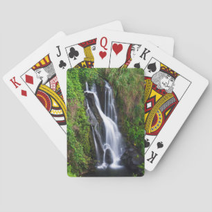 Jeu De Cartes Cascade, côte de Hamakua, Hawaï