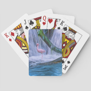 Jeu De Cartes Cascade tropicale, Flamant rose rose, Cartes de je