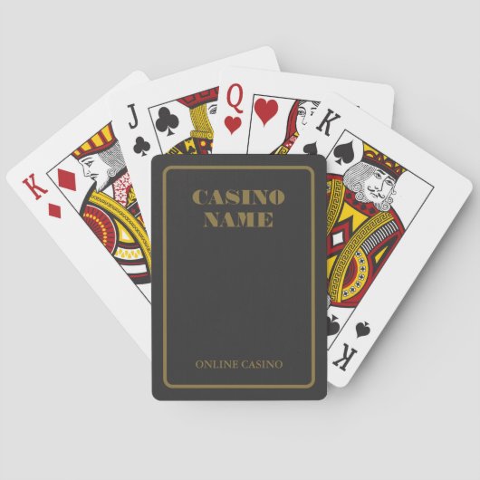 Jeu De Cartes Casino élégant, Casino en ligne, Industrie du jeu (dos)