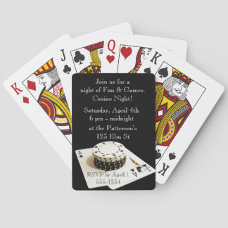Jeu De Cartes Casino Night Plaisir invitations de cartes
