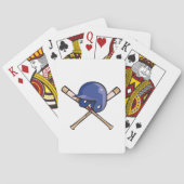 Jeu De Cartes Casque de baseball et chauves-souris (dos)