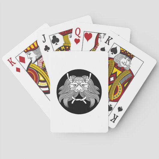 Jeu De Cartes Casque de démon (dos)