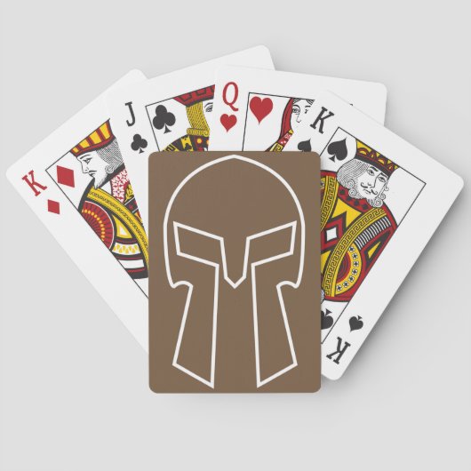 Jeu De Cartes Casque Spartan - Cartes de Jeu, Index Standard (dos)