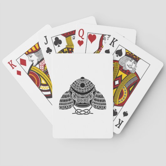 Jeu De Cartes Casque Sun moon Samurai (dos)