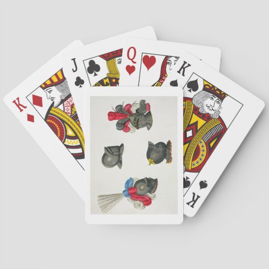 Jeu De Cartes Casques, plat 'd'une histoire du développement (dos)