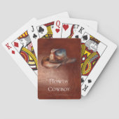 Jeu De Cartes Casquette rustique Brown Cowboy (dos)