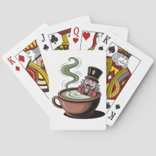Jeu De Cartes Casse-Noisette Drôle Dans une Baignoire au Matcha