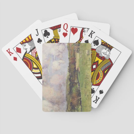 Jeu De Cartes Castlefern, c.1890-95 (huile sur toile) (dos)