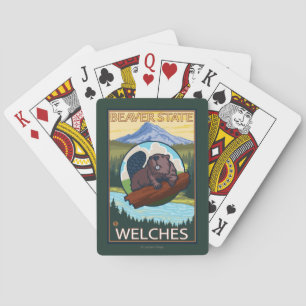 Jeu De Cartes Castor et capot de Mt. - Welches, Orégon