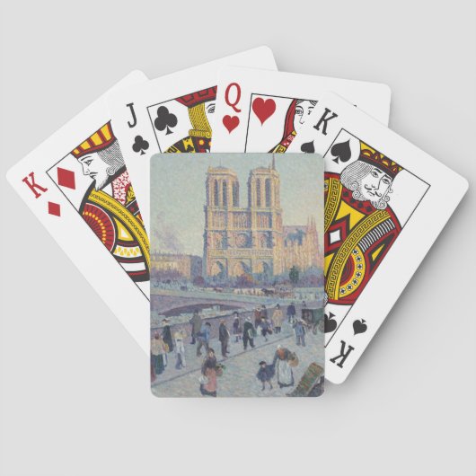 Jeu De Cartes Cathédrale Notre-Dame Paris France Peinture classi (dos)