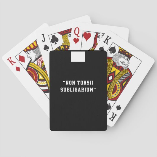 Jeu De Cartes Catholique Prêtre Clergé Latin Funny Phrase (dos)