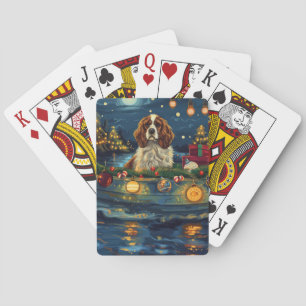 Jeu De Cartes Cavalier King Charles Croisière de Noël Festive