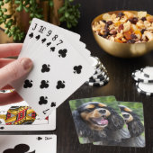 Jeu De Cartes Cavalier King Charles Spaniel bâillant (In Situ)