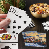 Jeu De Cartes Cavalier King Charles Spaniel Noël Bateau (In Situ)