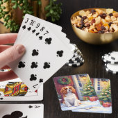 Jeu De Cartes Cavalier King Charles Spaniel Noël enneigé (In Situ)