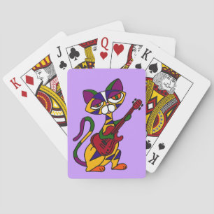 Jeu De Cartes CB - Cool Chat Jouer de la guitare dessin