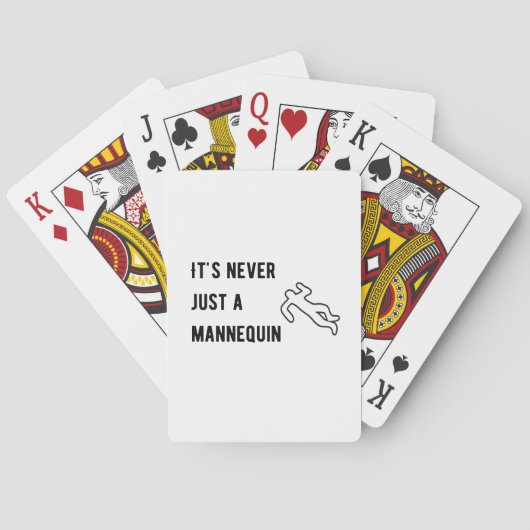 Jeu De Cartes Ce n'est jamais un mannequin (dos)