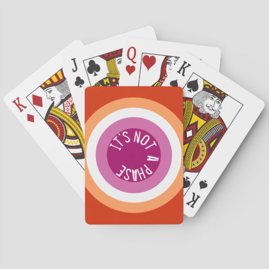 Jeu De Cartes Ce n'est pas une phase. lesbienne - jouer aux cart (dos)
