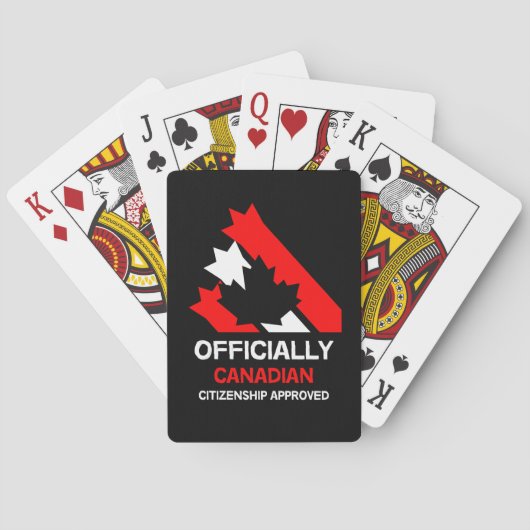 Jeu De Cartes Célébration de la citoyenneté canadienne (dos)