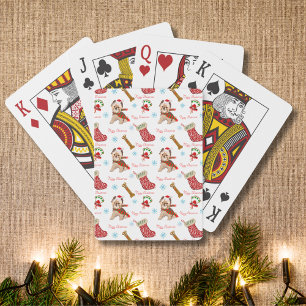 Jeu De Cartes Célébration de Noël avec Yorkie 