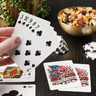 Jeu De Cartes Célébration des 250 ans de liberté des États-Unis
