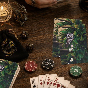 Jeu De Cartes Celtic Green Man Hibou Esprit de la forêt Fantasti
